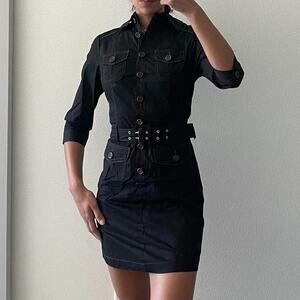 Black Goth Mini Dress M